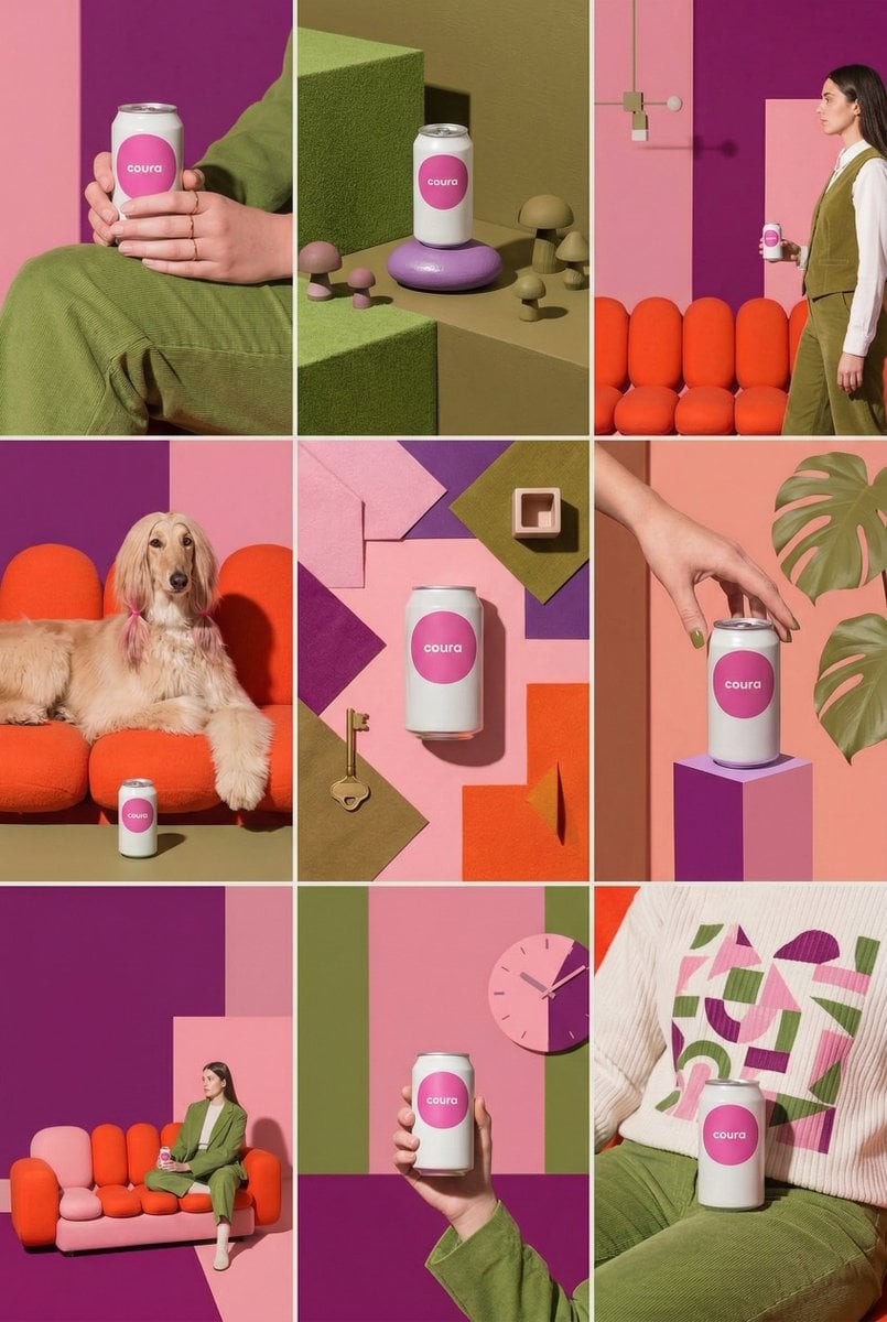 Colorful product Instagram feed generated from a MeiGen prompt
